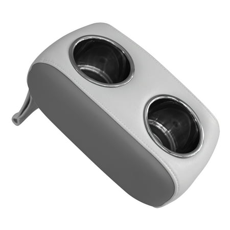 Wise 3059-1883 Pontoon Double Drink Holder with Stainless Steel Cup Holders, Sky Grey / Dove Grey