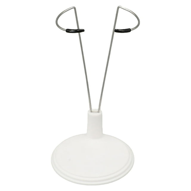 Support de Poupée Réglable Compatible avec Poupées de 20cm Compatible avec Accessoires Support en Plastique Blanc (Poupée Non Incluse)
