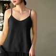 thumbnail image 4 of Women's Loose V-Neck Sleeveless Tank Top - Lightweight Cotton Linen Halter Sun Top, Breathable Solid Color Vest for Summer Casual & Beach Wear, 4 of 5