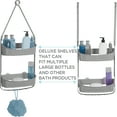 thumbnail image 4 of Bath Bliss 2 Way Convertible Plastic Shower Caddy in Grey, 4 of 11