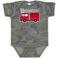 thumbnail image 3 of Inktastic Red Firefighter Fire Truck Boys or Girls Baby Bodysuit, 3 of 5
