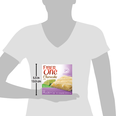 Fiber One Cheesecake Bar, Key Lime, Dessert Bar, 5 Fiber Bars, 6.75 oz
