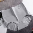 thumbnail image 6 of HAOTAGS Panties for Women,High Waist Solid Moisture-Wicking High Waist Underwear Gray 3XL, 6 of 8