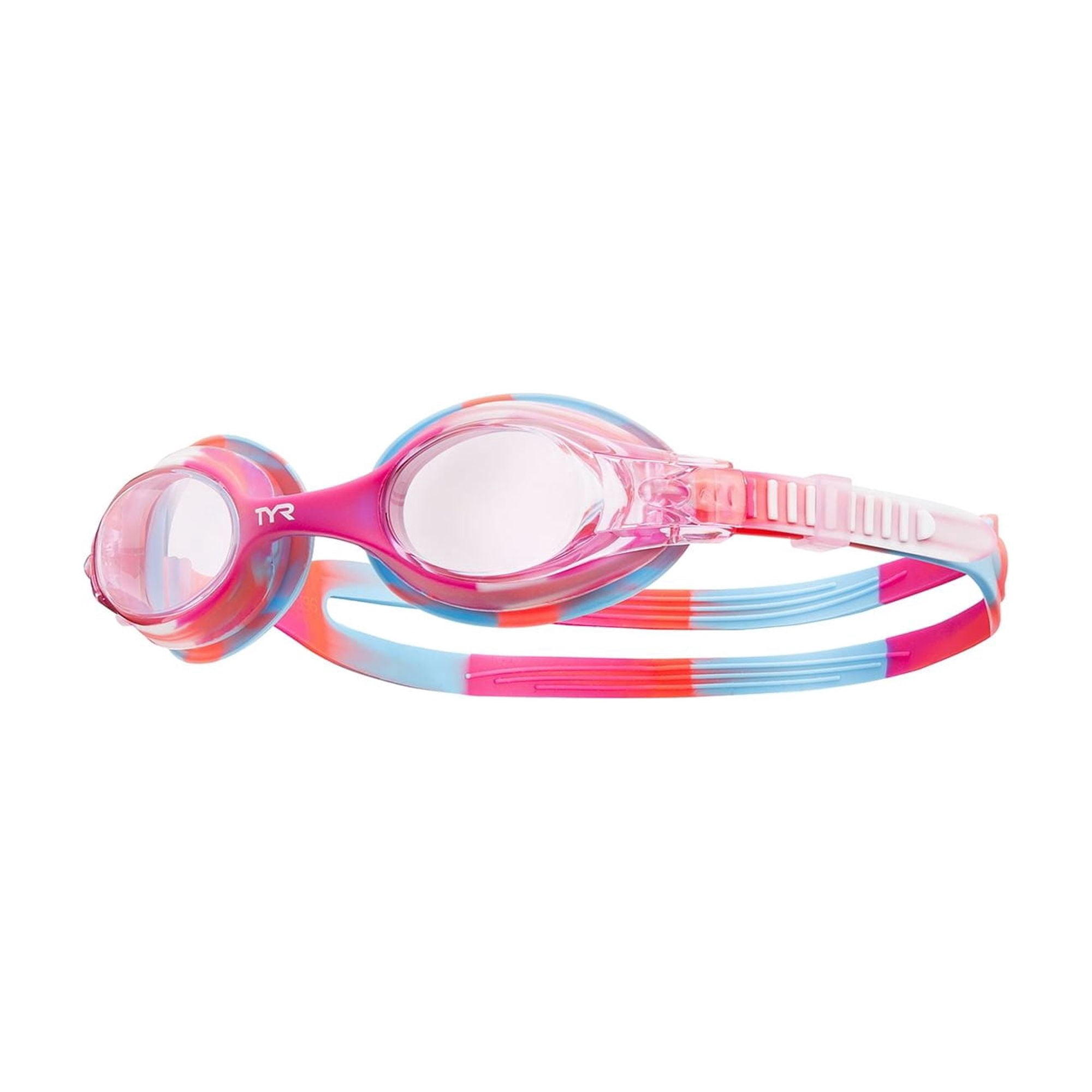 TYR Youth Fit Swimple Non-Mirrored Swim Goggle, Multicolor, Multipack, 4 Pack
