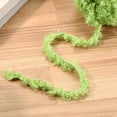 thumbnail image 4 of 33yds Fluffy Yarn, 4 Skeins Fuzzy Yarn  Faux Fur Yarn Crochet Soft Polyester Plush Fur Eyelash, Green, 4 of 6