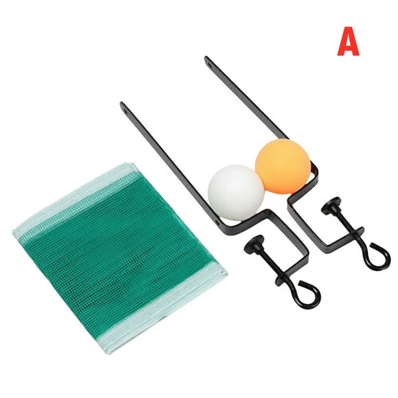 Portable Table Tennis Set with Net & Brackets, 2 Paddles & 3 Balls for Indoor/Outdoor Games