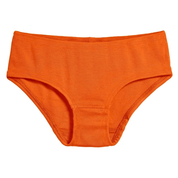 Made in USA Girls Organic Briefs Underwear | Orange