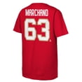 thumbnail image 3 of Youth Brad Marchand Red Florida Panthers Player Name & Number T-Shirt, 3 of 3