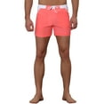 thumbnail image 5 of Unique Bargains Men's Summer Surfing Contrast Color Drawstring Waist Beach Board Shorts 34 Pink, 5 of 5