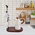 thumbnail image 4 of Cup Rack, Cup Holder, Countertop Cup Tree, Countertop Coffee Cups and Tea Cups, Bar Accessories and Kitchen Organizer (Black, 4 Hooks), 4 of 5