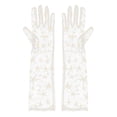 thumbnail image 2 of Guantes de tul, guantes de malla de encaje para mujer, guantes hasta el codo con completos, , , grande Colcomx guantes largos, 2 of 8
