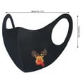 thumbnail image 4 of serony Christmas-Themed Cosplay Facial Mask Dustproof Elastic Ear Wearing Face Cover with Filter Type E F 1Set, 4 of 6