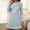 Light Blue, variant on Royisotas Nightgowns for Women Plus Size Long Sleeve Nightshirts Winter Soft Long Loose Ladies SleepShirts Crewneck