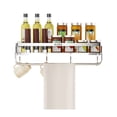 thumbnail image 1 of Organizador de ducha con barra for toallas, de acero inoxidable, desmontable, sin necesidad de taladrar., 1 of 7