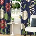 thumbnail image 2 of Lfeey Blackout Curtains for Bedroom Living Room Grommet Curtains with Liner, Floral, 42x84 in, 2 Panels, 2 of 5