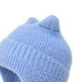 thumbnail image 5 of Splozh Beanie Babies Childrens Hat Cute Cat Ears Boys and Girls Baby Outdoor Warm Plush Ear Pullover Hat Blue,One Size, 5 of 5