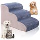 thumbnail image 1 of Escalera Plegable para Mascotas Desmontable 3 Niveles - Modular de Velcro, Almohadilla de Lana de Cordero, Almacenamiento, Independiente, Cojín Lavable Antideslizante, para Perros y Gatos, 1 of 7