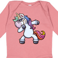thumbnail image 4 of Inktastic Dabbing Unicorn Boys or Girls Long Sleeve Baby Bodysuit, 4 of 5