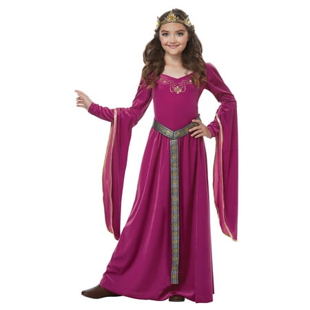 Medieval Princess Fuschia Child Costume