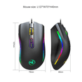 thumbnail image 4 of Wired Gaming Mouse RGB Spectrum Backlit Ergonomic Mouse Programmable with 7 Backlight Modes Up To 7200 DPI for Windows PC Gamers (Black), 4 of 5