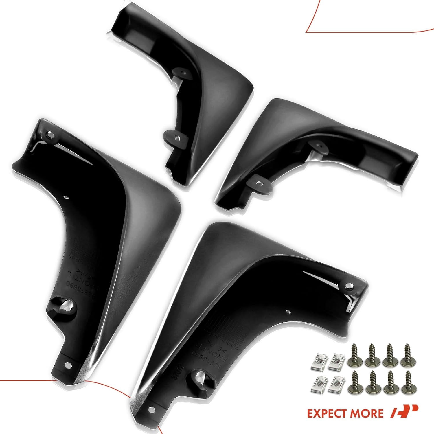 A-Premium Splash Guards Mud Flaps Mudguards Fender Compatible with Jeep Cherokee 2019 2020 Front and Rear 4-PC Set
