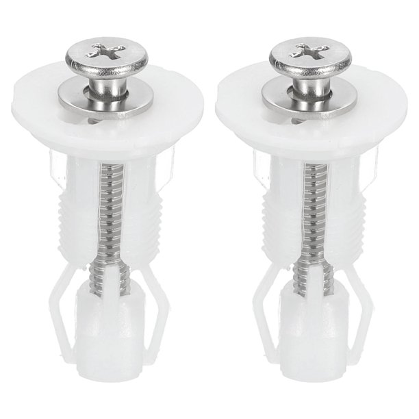 Tornillo de bisagra del asiento del inodoro Uxcell, paquete de 2, tornillos de acero inoxidable M6 de 1.5"
