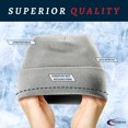 thumbnail image 3 of Premium Imports Beanie Hat | Fashion Skully Cap for Men & Women with Soft Cotton Poly Fabric (LIGHT GREY), 3 of 4