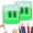 2pcs Green, variant on 4 Packs Dual Hole Pencil Sharpener with Lid, Assorted Multiple Colors