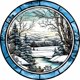 thumbnail image 1 of 5D DIY Tarjeta Redonda Escena Nieve Kit 30x30cm, 1 of 9