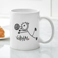 thumbnail image 3 of CafePress - Stick Figure Volleyball Mug - 11 oz Ceramic Mug - Novelty Coffee Tea Cup, 3 of 4