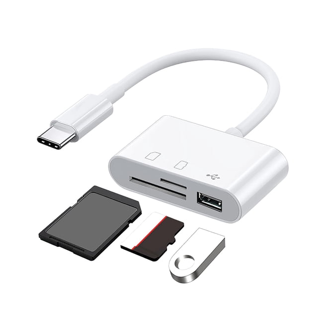 Type C Card Reader Type C Android Mobile Computer Multi Function Otg2.0 Sd/Tf U Disk