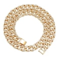 thumbnail image 2 of Cadena cubana Yinane Moda Punk Plata 19.68 pulgadas, 2 of 5