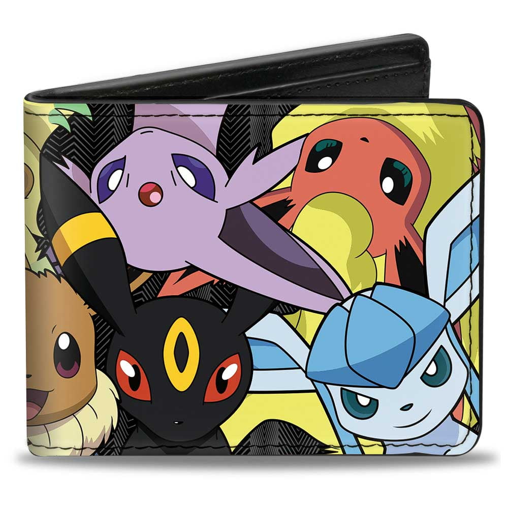 Pokémon Eevee Evolution Pokemon Close Up Stacked + Pokemon Bi Fold