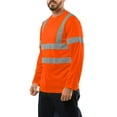 thumbnail image 3 of KS07 - Kolossus AirFlex ANSI Class 3 Compliant High Visibility Long Sleeve Safety Shirt - Orange, 3 of 8