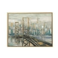 thumbnail image 2 of DecMode Indoor Light Brown Canvas Traditional City Framed Wall Art, 2 of 5