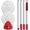 White, variant on Spin Mop Replacement Compatible with EasyWring 1 , 2 Microfiber Mop Refills, 30-58" Handle and 1 Base Set Combo (White,1 System)