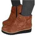 thumbnail image 4 of Botas de moda para mujer Botas cortas de talla grande con lazo y cremallera lateral Wmkox8yii sa2332, 4 of 6
