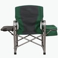 thumbnail image 3 of Kamp-Rite Portable Director's Chair w/Cooler, Cup Holder, & Table, Green, 3 of 7