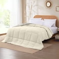 thumbnail image 2 of Modern Threads Down Alternative Reversible Comforter Ivory & Atmosphere California King, 2 of 13