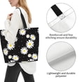 thumbnail image 3 of Disketp Daisies Flowers Bolsa Tote Estampada para Mujer, Bolso de Hombro y de Mano para Compras y Viajes, 3 of 8