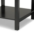 thumbnail image 2 of Baxton Studio Willow Modern Transitional Black Finished 2-Drawer Wood Nightstand, 2 of 9