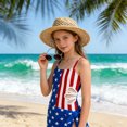 thumbnail image 6 of FINALGANG Girls Kids Two Piece Swimsuit Set Floral Print Spaghetti Strap Hollow Out Waist One Piece Bathing Suit With Sheer Cover Up Skirt For Summer Vacation Soft Swimwear, 6 of 6