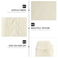 thumbnail image 5 of 2 Pairs for Warm Twist Socks Knit over The Knee White Acrylic, 5 of 6