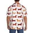 thumbnail image 3 of Sikiie Dachshund Walking Men's Wrinkle Free Untucked Cuban Shirt Business Casual Button Down Shirts Short Sleeve ShirtXX-Large, 3 of 5