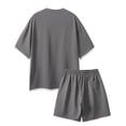 thumbnail image 6 of Maqroz Plus Size 2 Piece Sets for Men Oversized T-Shirt and Shorts Set Drop Shoulder Casual Tee with Elastic Waist Short Pants Lightweight Soft Everyday Loungewear, 6 of 6