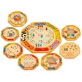 thumbnail image 2 of jifeng Multifunctional Halma Ludo Strategy Game Parlor Game Board Game Made of Wood, 2 of 9