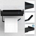thumbnail image 5 of Holder With Shelf, Paper Holder Adhesive For Bathroom Washroom Kitchen, 5 of 5