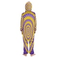 thumbnail image 3 of Vzayyk 4T-14Y Size Aviliable Cozy One-Piece Footless Sleeper Pajama Yellow Purple, 3 of 8
