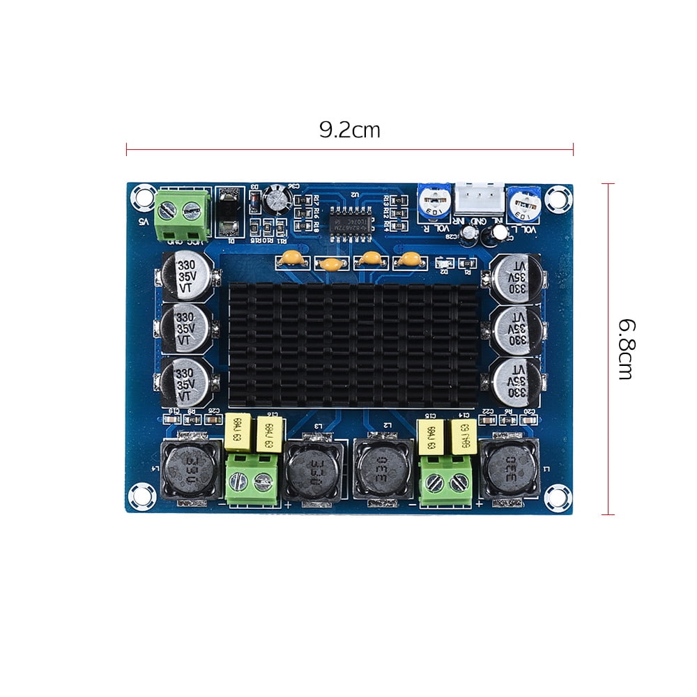Dual Channel Audio Power Amplifier Module 120w 120w Digital Stereo Amp Board Diy Circuit Board For Car Vehicle Computer Speaker Diy