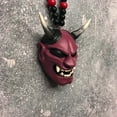 SamuraiKabuto Helmet / Hannya Japanese Oni Car Rear View Mirror Charm